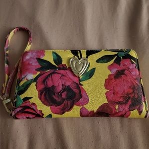 Betsey Johnson Floral Wristlet Wallet
